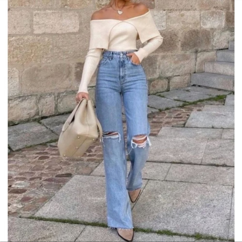 Zara wide leg jeans